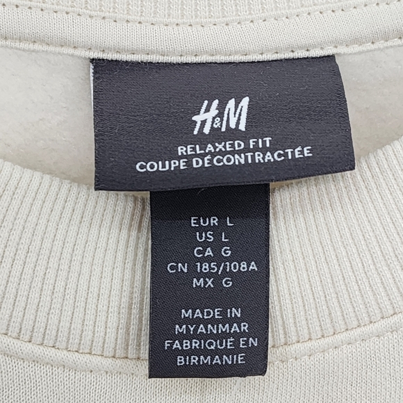 H&M Men's Relaxed Fit Appliquéd Sweatshirt - L - Picture 7 of 8